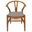 Chaise d'appoint en bois Hykeem Wishbone
