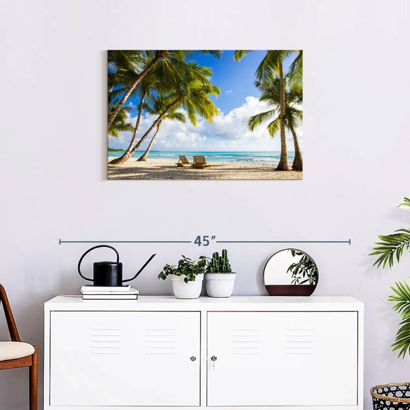 Gillard, île tropicale de la République Dominicaine, H 20 po x l 30 po