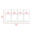 120 Wall Cabinet, Four Doors, Two Cabinets, Two Shelves -Black