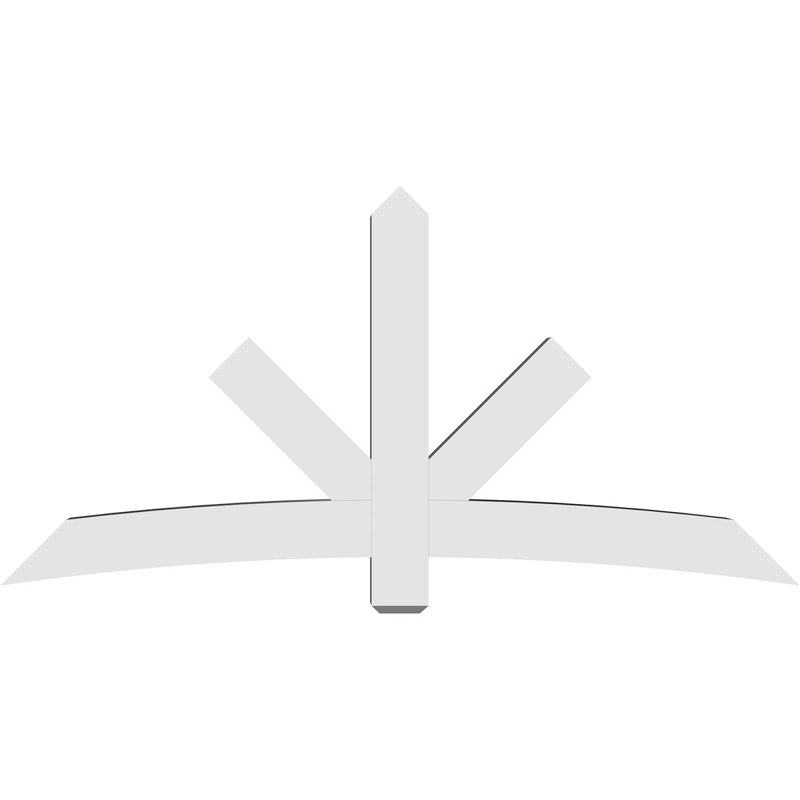 Support de pignon Alberta Alberta, H 42 po x l 84 po (pas: 12/12), P 6 po x F 6 po, PVC