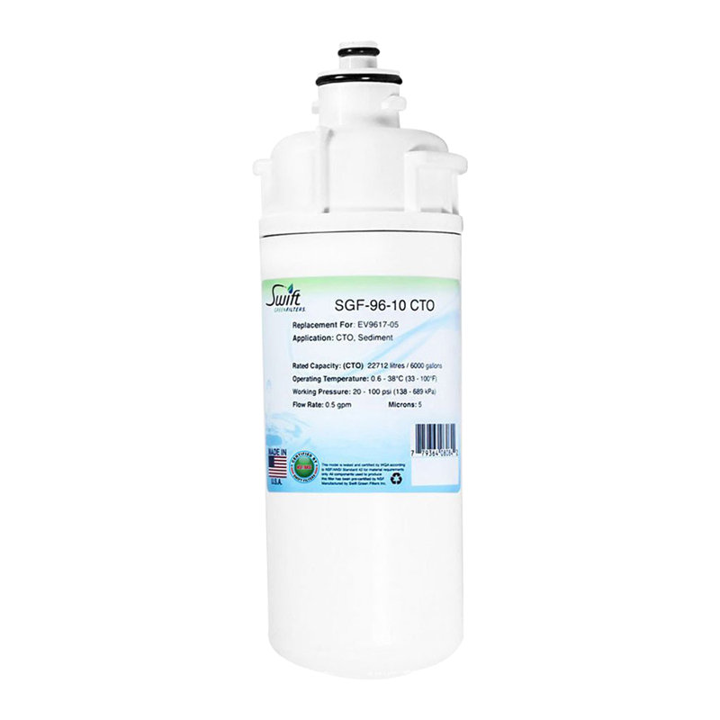 Filtre à eau commercial compatible avec la norme CTO de SGF-96-10 pour Everpure Ev9617-05