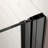 Pivot Swing Single Glass Panel Shower Door 34 In.W X 72 In.H,Adjustable 33.5-35 Inch Frameless Shower Door With 1/4 Inch Clear Tempered Glass,Matte Black Hardwares-119845871