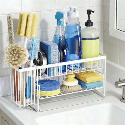 2-Tier Kitchen Sink Caddy Organzier Rack
