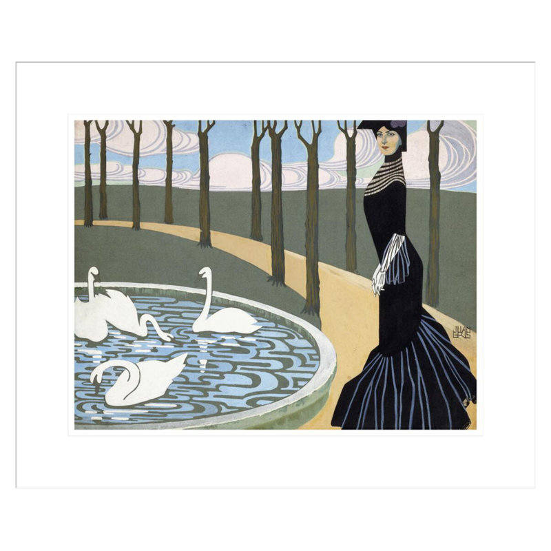 Leda par Juan Gris - impression giclée sur cadre, H 17,75 po x l 21,36 po