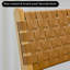 Chaise d'appoint à dossier brun uni Burlywood (ensemble de 2)-1191732058