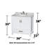 Sheffield 36" Single Bathroom Vanity Set with Mirror-97623944-134396394-134396396