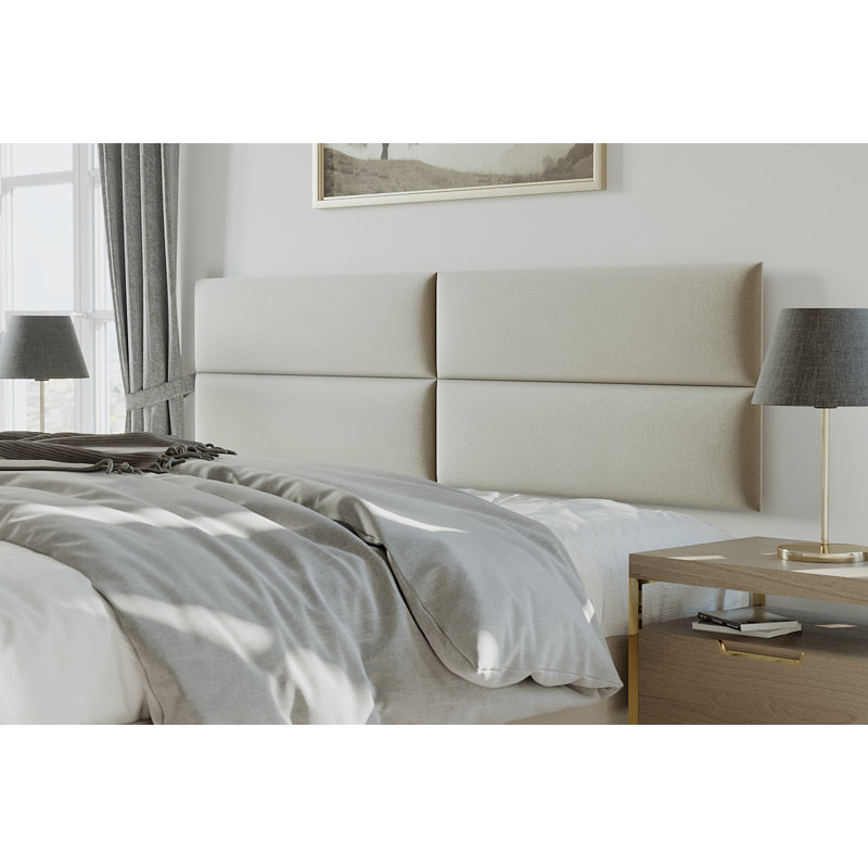 Ryshon Upholstered Faux Leather Platform Bed, Velvet Sand Storm