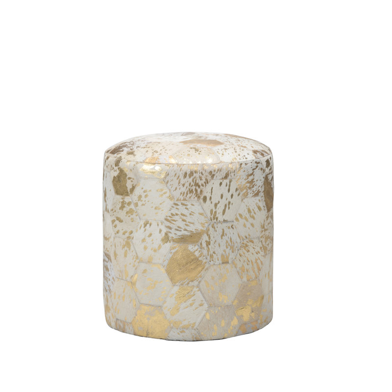 Lux Leather Pouf