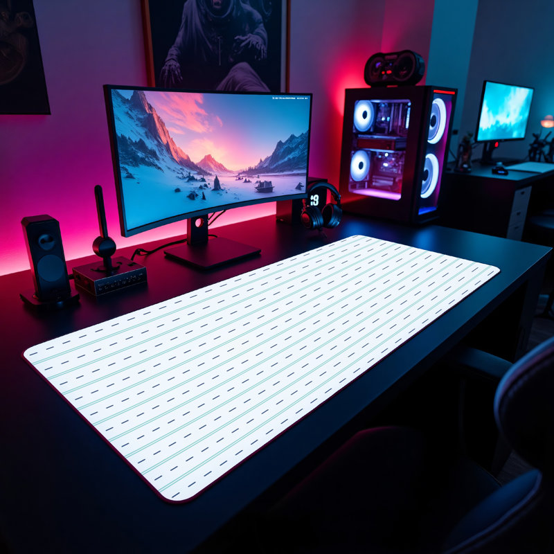 Polyester Desk Pad, 14.4x12.1