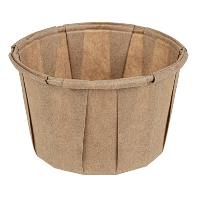 Restaurantware-Sustain 2 Ounce Portion Cups, 100 Disposable Condiment Cups - Compostable, Versatile, Kraft Paper Sample Food Cups, Stylish, For Serving Dips, Jams, Sauces, Nuts, And More