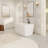 Glendale Casainc 43'' Freestanding Soaking Acrylic Bathtub-109080061