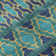 Premium Machine Washable Prisco Teal Rug