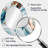 Blue Gold Half Circle Marble Abstract V - Blue Oval Wall Mirror Decor-2081413422