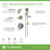 Elm HydroMersion Five Mode Shower Trim with Three Mode Hand Shower