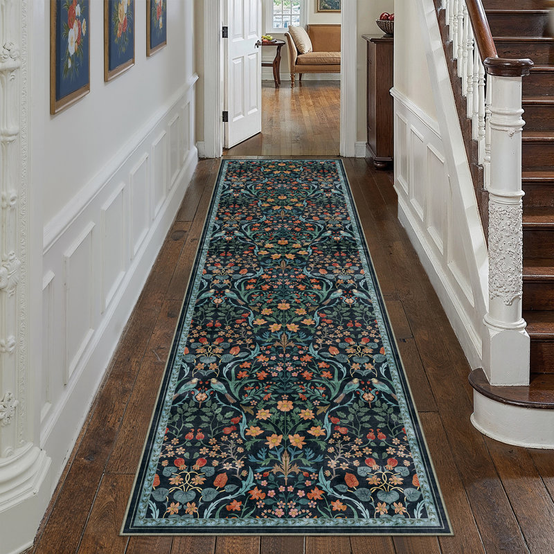 Destinay Floral Area Rug, Runner 61 x 244 cm