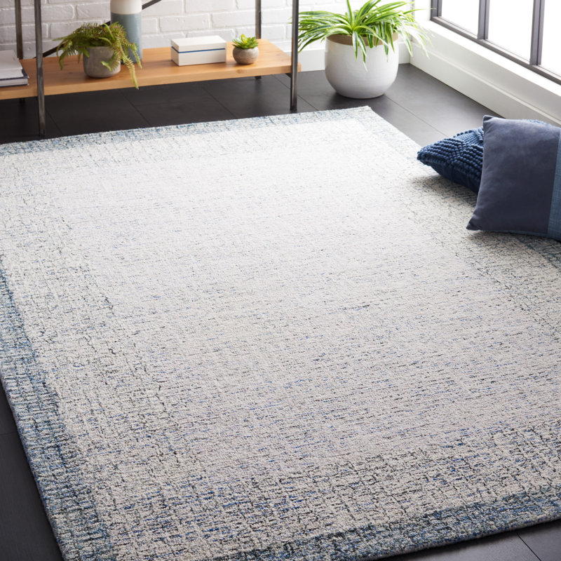 Madyson Hand Tufted Wool Area Rug, Rectangle 6' x 9'