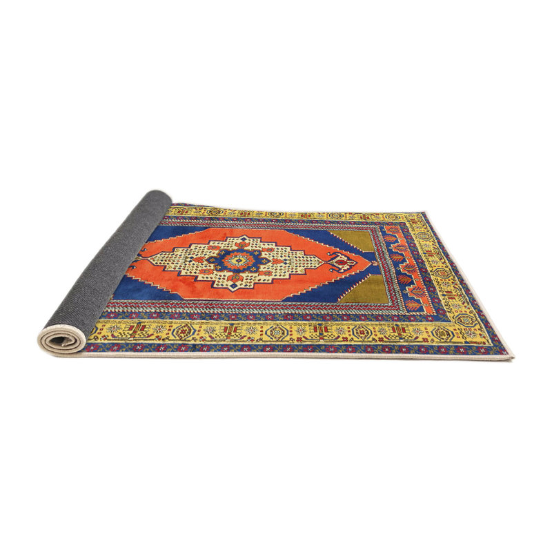 Tapis jaune Southwestern, Carré 5 pi