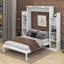 Lit escamotable double avec tablettes et DEL