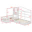 Wood House Bed , 2 Solid Bed L Structure With Fence And Slatted Frame-86402996