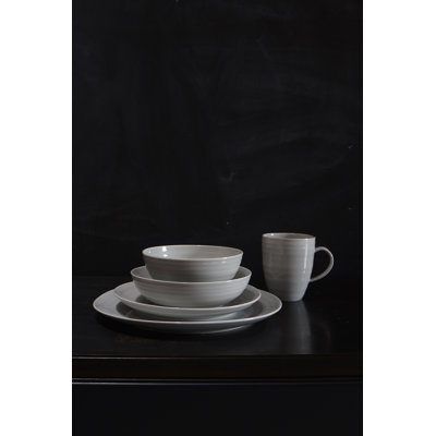 Canvas Home Daniel Smith Porcelain 16 Piece Dinnerware Set, Service For 4