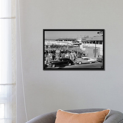 «1950s-1960s Fishermans Wharf San Francisco Ca USA», reproduction de photo sur toile tendue