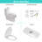 1.1/1.6 Gallons GPF Dual-Flush Elongated Comfort Height Floor Mounted One-Piece Toilet (Seat Included)