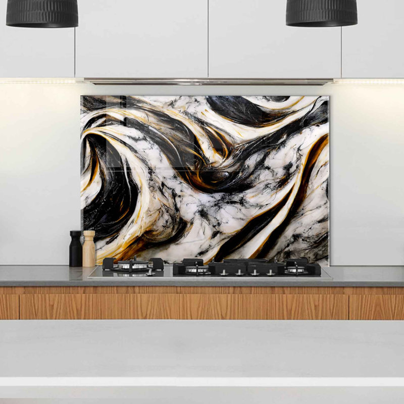 Elegant Decorative Tempered Glass Painting, 19.7 x 27.6 Inches | 100% Tempered Glass, Thickness: 0.16 Inches | Perfect for Home Decor, Living Room, and Office | Stunning Art Piece with Modern Aesthetic