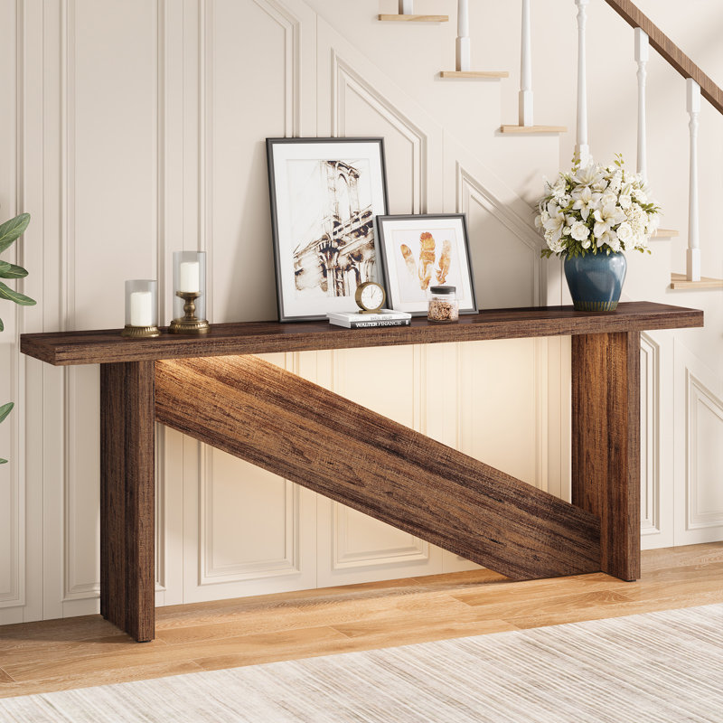 Grennan 70.86In Wide Console Table, Entry Table With Motion-Sensing LED Light