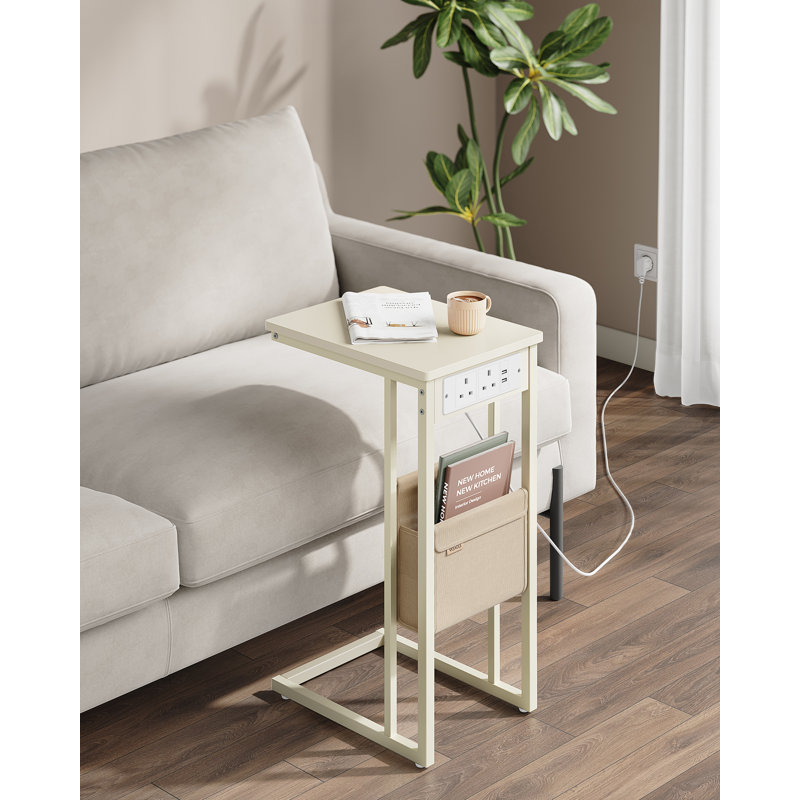 End Table, White, White