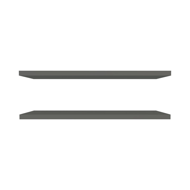 Grey Floating Shelf, Gray, 1.5"H x 47.3"W x 9.8"D