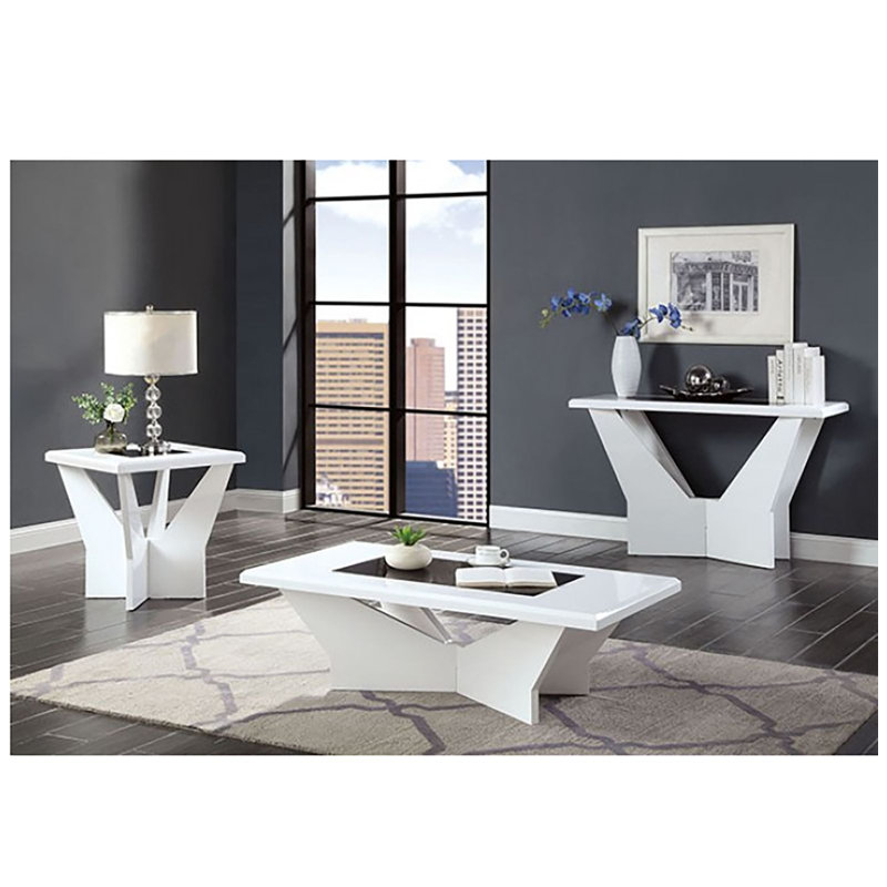 Table de bout Ryane de 23,63 po de hauteur, Blanc