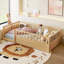 Lit de plancher avec tête de lit-961724678-961724673
