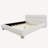 Upholstered Bed With Solid Round Legs