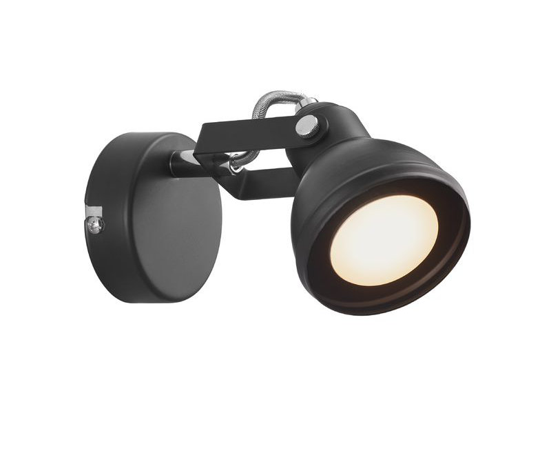Nordlux Aslak Wall Light in Black, 18.5 x 8 x 8cm Adjustable Metal Lamp for Bedroom Reading and Living Room Accent Lighting - Image 4