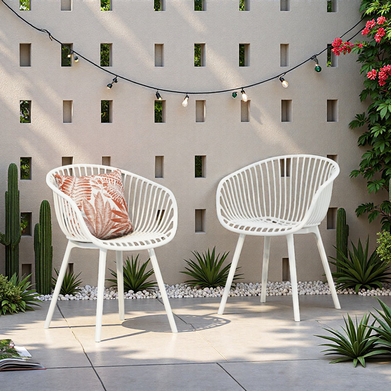(Ensemble de 2) chaises de patio intérieur / extérieur