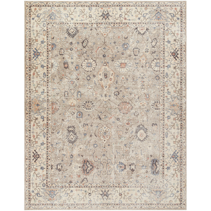 Becki Owens x Livabliss Oriental Vintage Camel Area Rug, Rectangle 6'7" x 9'