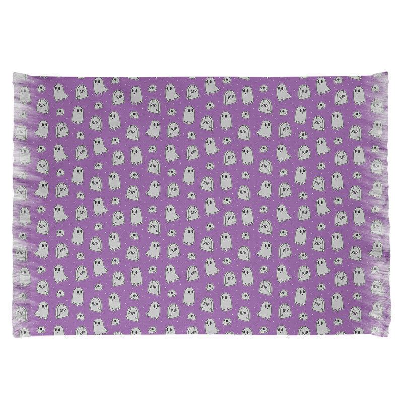 Mauve classique/Tapis décoratif blanc, Oui