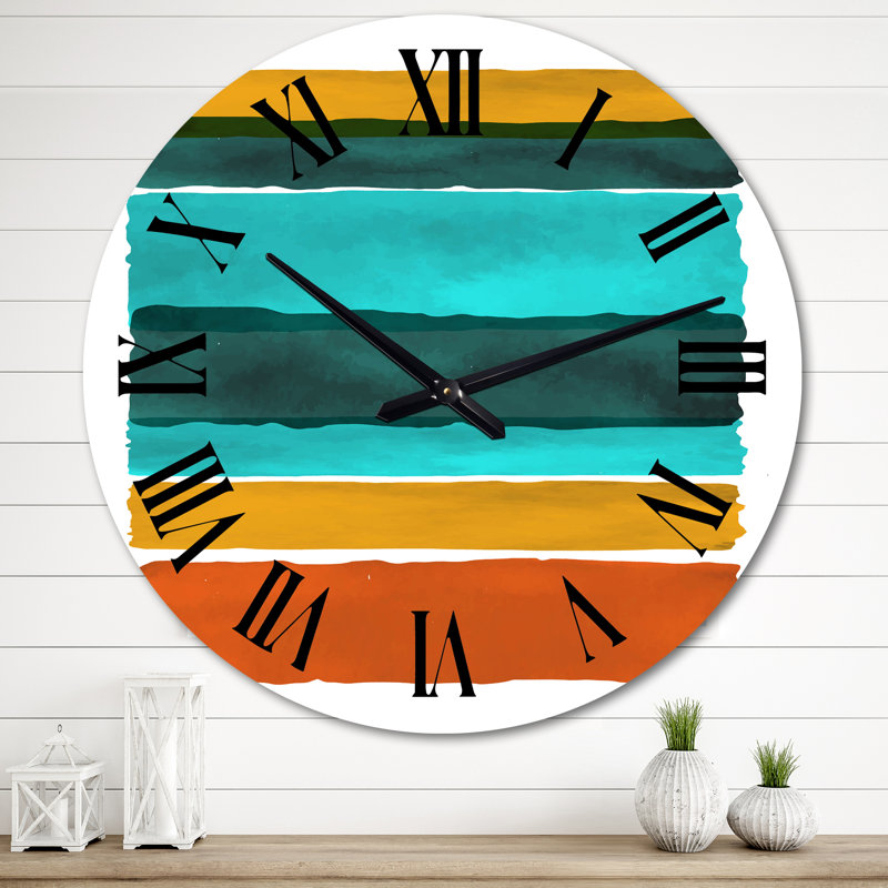 Très grande horloge murale abstraite, Très grand
