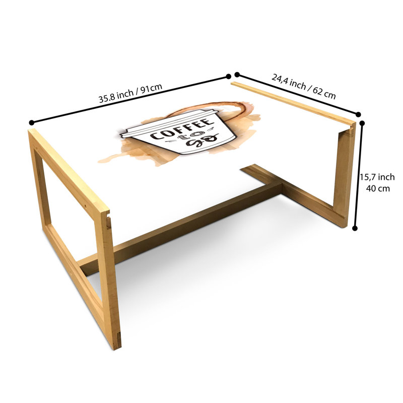 Jamirr Sled Coffee Table, 90cm H x 62cm W x 40cm D