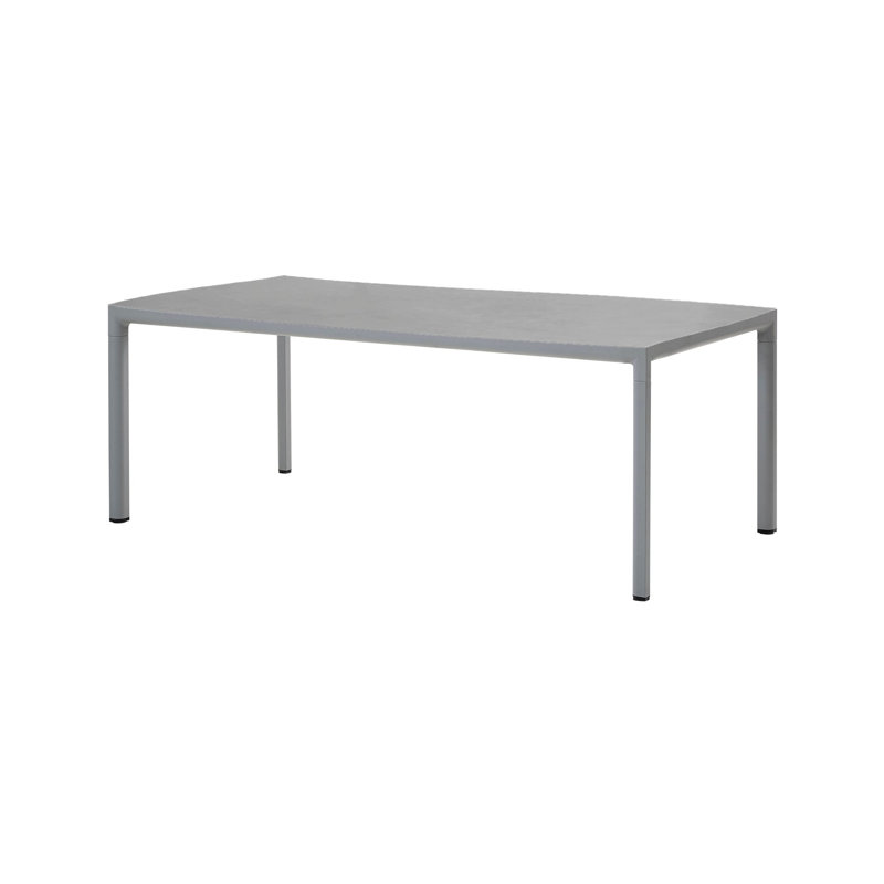 Drop Outdoor Dining Table, Concrete Gray, Gray, 39.4" W x 78.8" L x 29.2" H