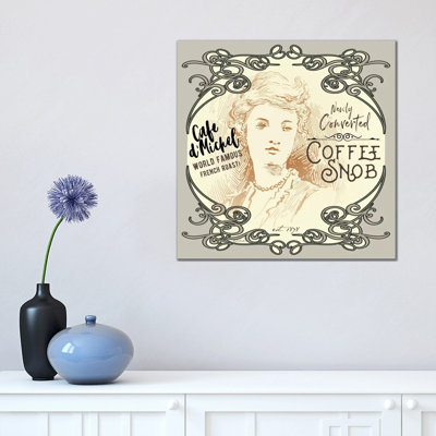 Vintage Collage: Coffee Snob by Jennifer Redstreake - 1 Piece Wrapped Canvas Wall Art