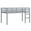 Lit mezzanine en bois avec échelle-1049872952