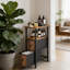 40cm W Metal Bedside Table