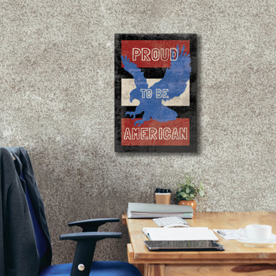 «American Textured» par Erin Clark, art mural sur toile