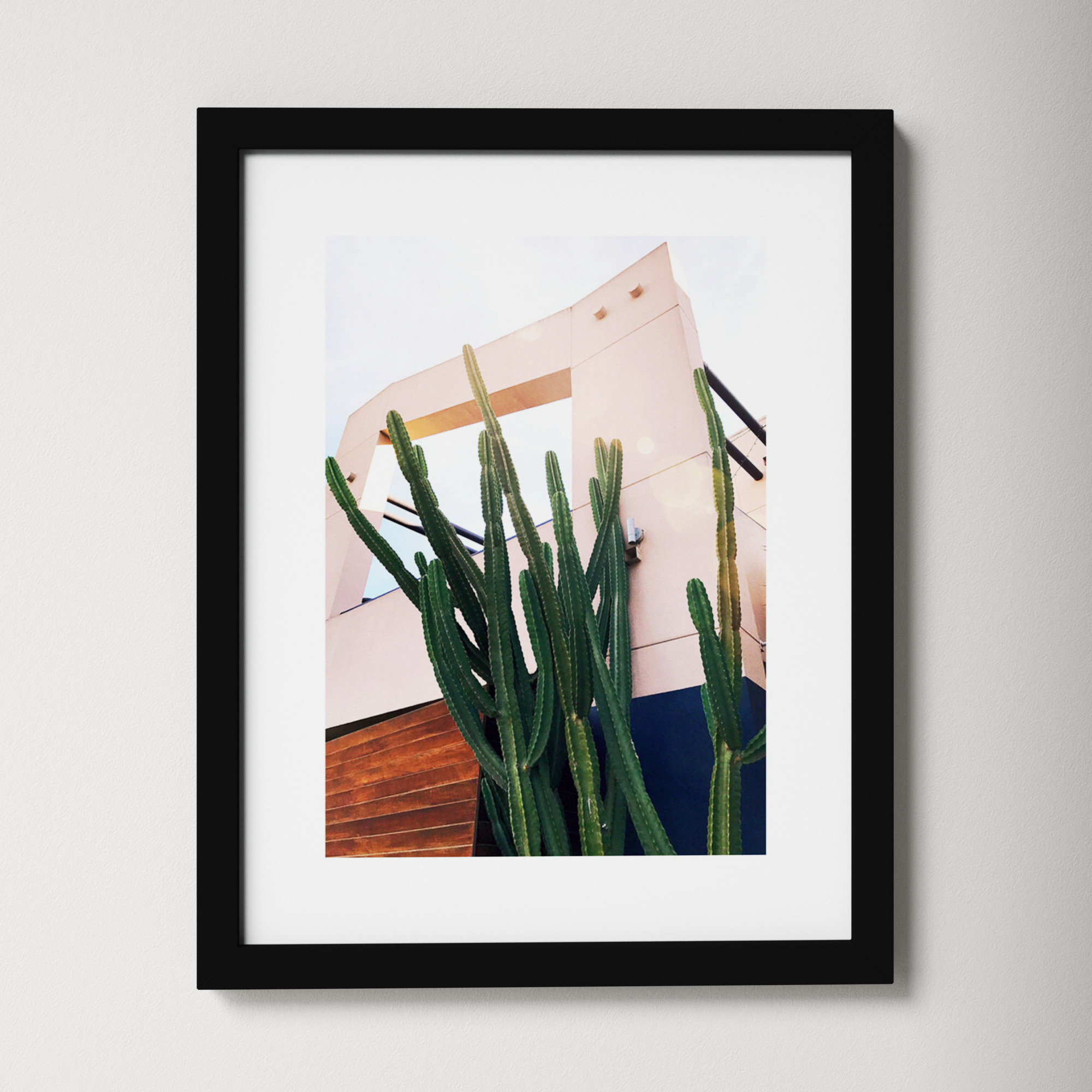 Abbot Kinney Blvd by Rachel Dowd, Noir Black Framed, 25.38" H x 20.38" W x 0.875" D