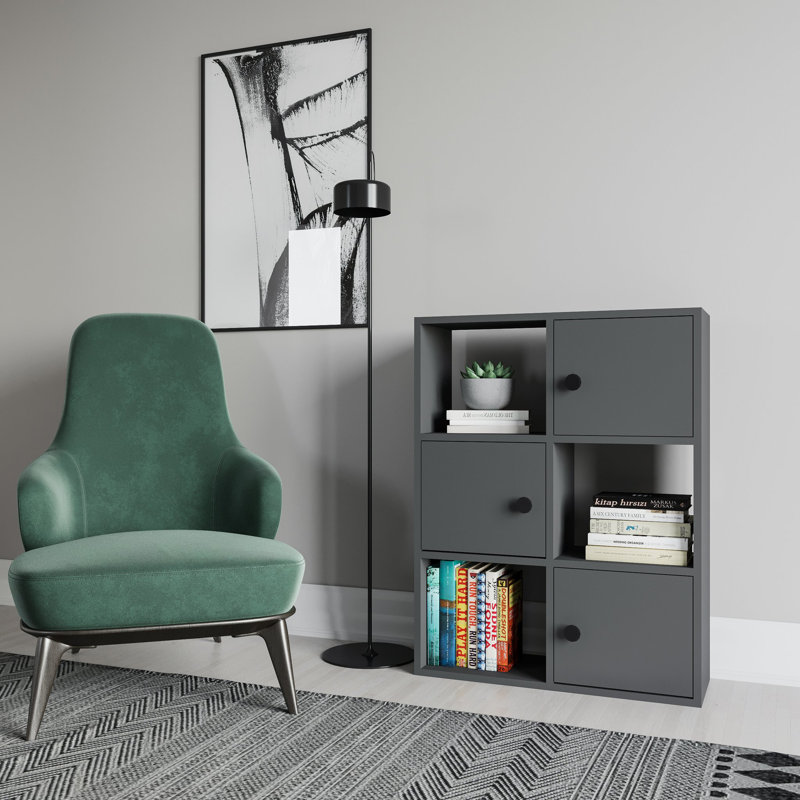 Najmin Storage Bookcase, Anthracite