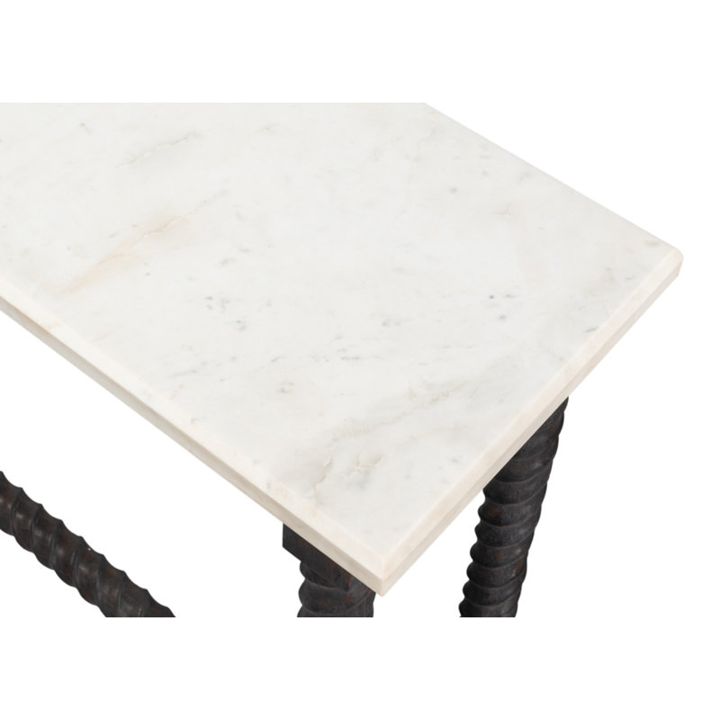 Barley 80'' W Marble Console Table