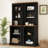 Piece Bookcases With Storage, Mdf Modern Curved Display For Home
