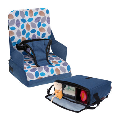Siège d'appoint Dreambaby Grab ‘N Go Kids - Chaise haute de voyage portable pour tout-petits (6M-3Y) avec rangement et bandoulière
