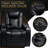 Modern Black Leather Recliners, Adjustable Comfort With Smart Features